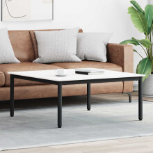 vidaXL Coffee Table White 100 x 100 x 45 cm Solid Pine Wood
