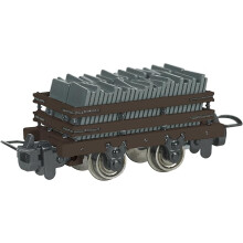 Bachmann Trains - Thomas & Friends Narrow Gauge Slate Wagon with Load - Brown - HO Model That Runs On N Scale Track