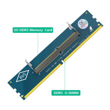 8X Tarjeta Adaptadora de Memoria RAM DDR5 para Computadora Portátil A SO DDR5 U-DIMM para Escritorio, Comprobador de Memoria Convertidor de SO DDR5 A