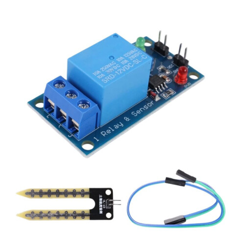 3X  12V Soil Moisture Sensor Relay Control Module Automatic Watering of the Humidity Starting 2