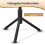 Hat and Coat Stand - Solid Wood - Black - Height Adjustable with 8 Hooks 3
