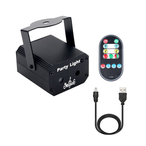 Stage Lighting Beam Strobe Lamp 32 Patterns Mini USB 2