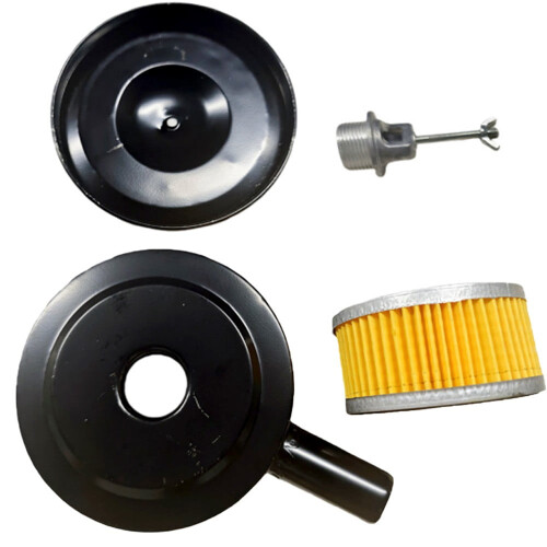 Air Compressor Intake Filter Silencer 3/4 NPT Metal Housing