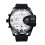 Men's Leather Quartz Watch Multi-Time Zone Large Dial PU 1