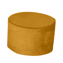 Yellow Pouf Cover for Ottoman Foot Stool Storage