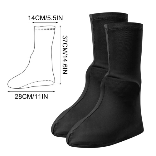Reusable Waterproof Shoe Covers Black High-Top 2