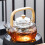 Teapot Borosilicate 1000ML with Bamboo Handle 5