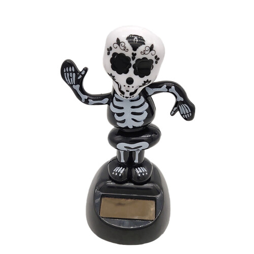 Solar-Powered Dancing Skeleton Pumpkin Doll