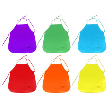 Colorful DIY Kitchen Apron for Kids, Non-Woven, Disposable