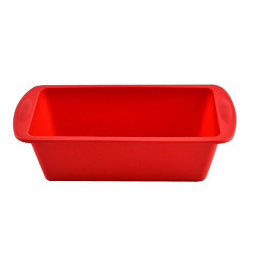 JINGT silicone rectangle cake pan mini loaf bread pan red