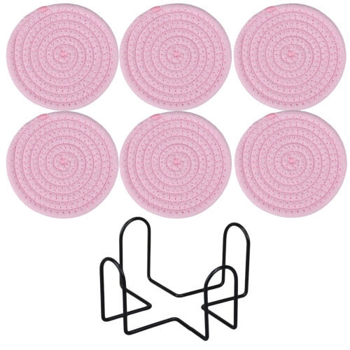 Kitchen Trivets Heat Resistant Cotton Rope 4 Pack