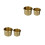 Brass Cup Holder Insert for Sofa Boat Car RV 4 pcs 1