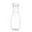 Water Carafe with Flip Top Lid 1 Liter Clear Plastic 1