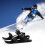 Mini ski skates for snow adjustable short snowblades 1