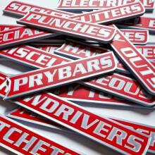 Magnetic Toolbox Labels for Steel Drawers 12 Pcs