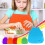 Colorful DIY Kitchen Apron for Kids, Non-Woven, Disposable 2