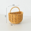 Rattan Wall-Mounted Basket Kitchen Organizer 1 Piece 4