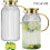 Glass Pitcher with Lid 68 oz Heat-Resistant 2 or 4 Pack 1
