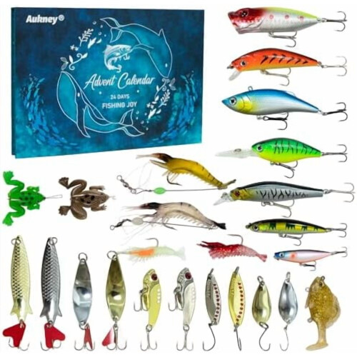 Fishing Lure Advent Calendar 24-Day Kit