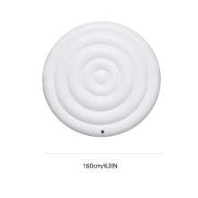 Round Inflatable Hot Tub Cover 5.25 ft White Insulated