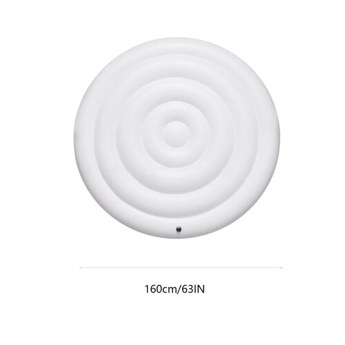 Round Inflatable Hot Tub Cover 5.25 Ft White Insulated
