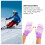 Purple Fingerless Gloves Unisex 1 Pair 4