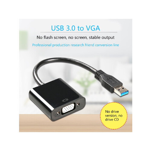 USB 3.0 to VGA adapter cable for multi-display output 1