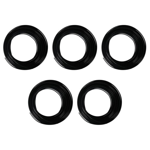 5X 3D Printer Pen Filament 1.75mm PLA 10m(Black PLA)