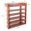 Wood Shoe Rack Organizer Maple 6 Tiers 3