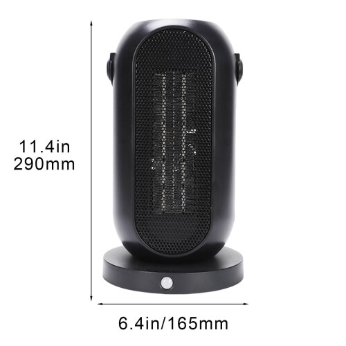 Space Heater 1200W Oscillating Desktop Heater with 2