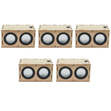 5set DIY Speaker Box Kit Electronic Sound Amplifier Builds Your Own Portable Wood Case Speaker Sound