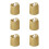 LED Candle Lights Gold 6 Pcs 2