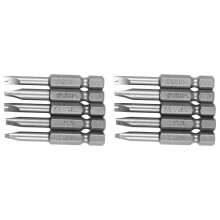 10Pcs Set Security Bit Set Tamper Proof Screwdriver Drill Bit Screw Driver Bits Hex Shank Magnetic U Shaped