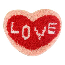 Latch Hook Rug Kit Heart Pattern DIY Pillow Case Set