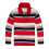 Boys' striped long sleeve polo shirt oversized thermal 2