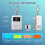2X Mobile CO2 Monitor NDIR Sensor Carbon Dioxide Detector Indoor CO2 Testing Manager NDIR Sensor with Hook 2