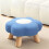 Round Flower Mini Stool Wooden Legs 12in 4