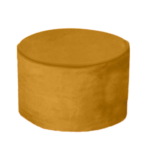 Yellow Pouf Cover for Ottoman Foot Stool Storage 1