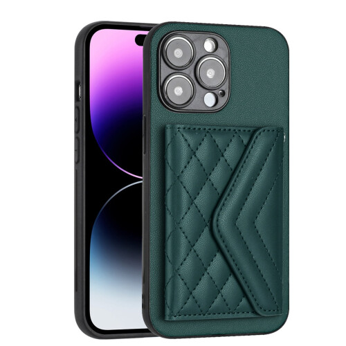iPhone 16 Wallet Purse Green PU Leather with RFID Blocking 1