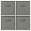 Charles Jacobs (Grey Drawers) Charles Jacobs Grey 4 Cube Open Book Shelf Storage Unit 8
