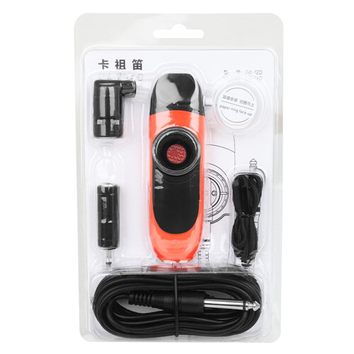 Red Electric Kazoo Instrument Set with Adapter and Wire 1