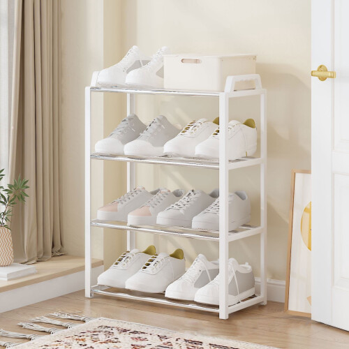 Shoe Organizer 4-Tier Sturdy Floor Rack 2