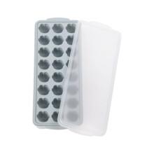 Moule à glaçons en silicone en forme de cœur avec couvercle, 24 cavités