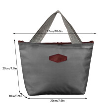 Borsa termica isolante per il pranzo, grande capacità, portatile