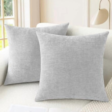 Housses de coussin décoratives en chenille 40 x 40 cm (lot de 2)