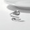 Sterling Silver Cross Spoon Ring Oxidized Vintage Flower 8