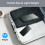 KUNSI Bluetooth Keyboard with Touchpad Dark Gray 6