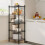 Metal Storage Rack Adjustable 5-Tier Black 3