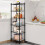 Metal Storage Rack Adjustable 5-Tier Black 4