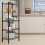 Metal Storage Rack Adjustable 5-Tier Black 5
